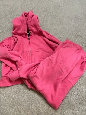 Katie J NYC Kids Matching Set Pink Hoodie and Sweatpants